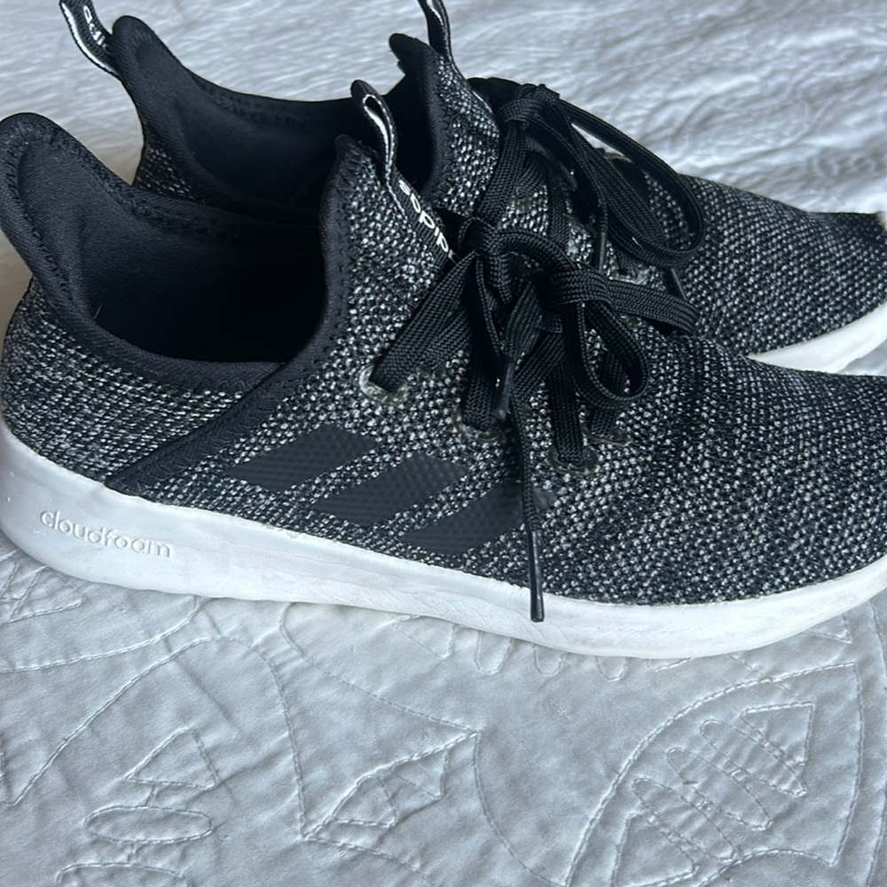 Adidas Knit Black and White Trainers